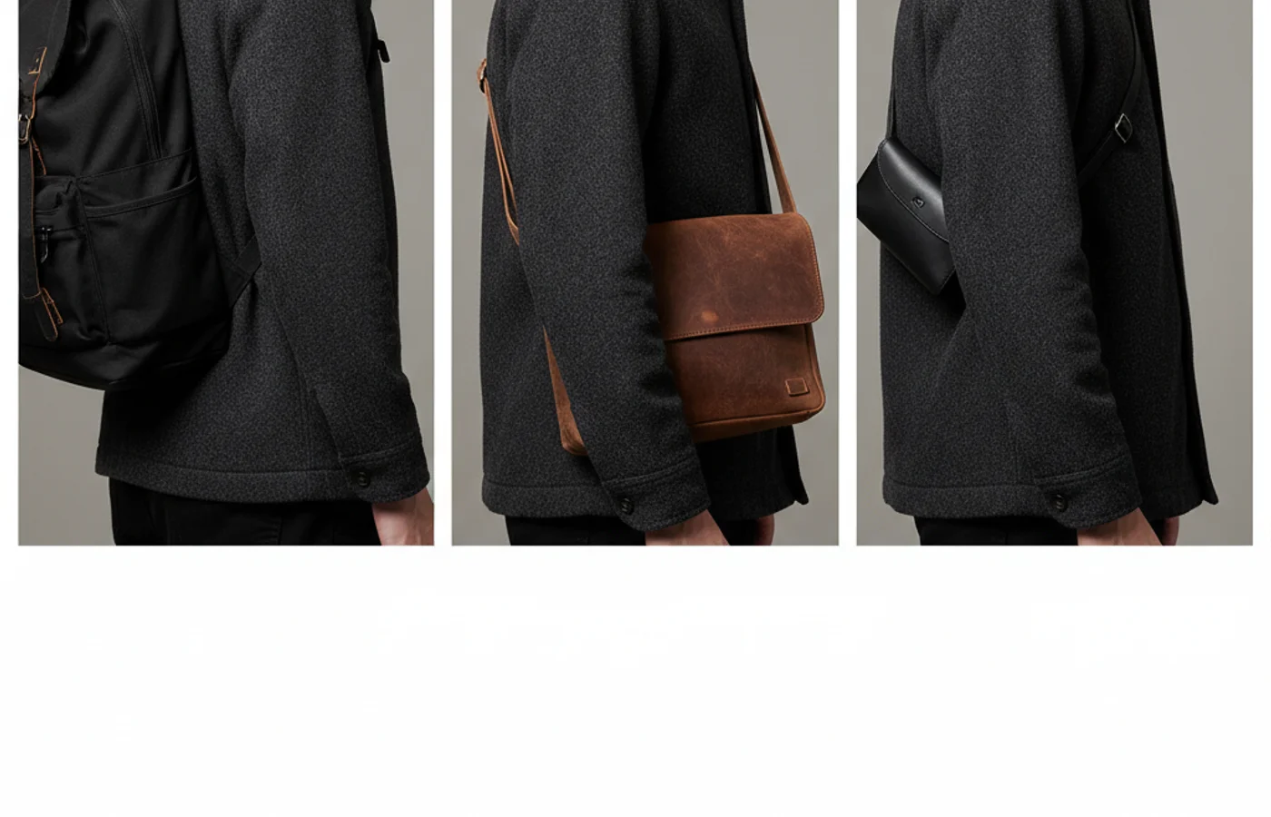 Vue d'ensemble : trois formats de sac commute comparés